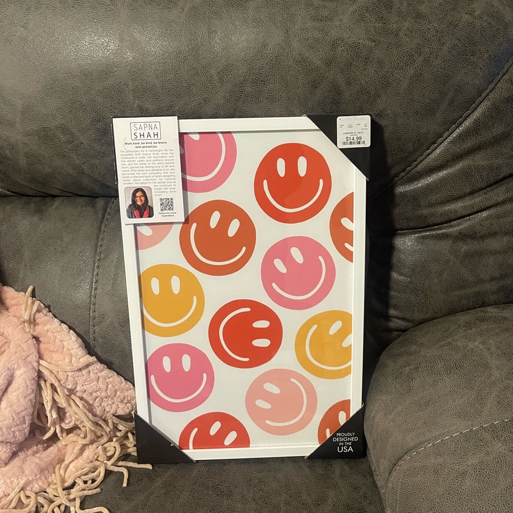 Sapna Shah Smiley Face Art Print